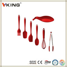 China Products Set de utensílios de cozinha colorido em silicone